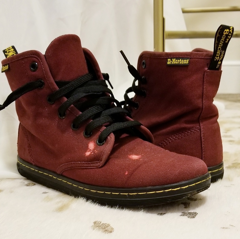 Maroon Dr. Martens